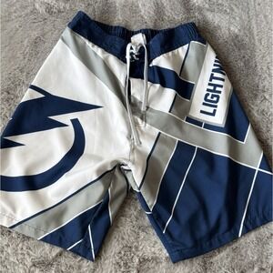 Tampa Bay Lightning Licensed Board Shorts‎ Trunks Elastic Waist Size Medium